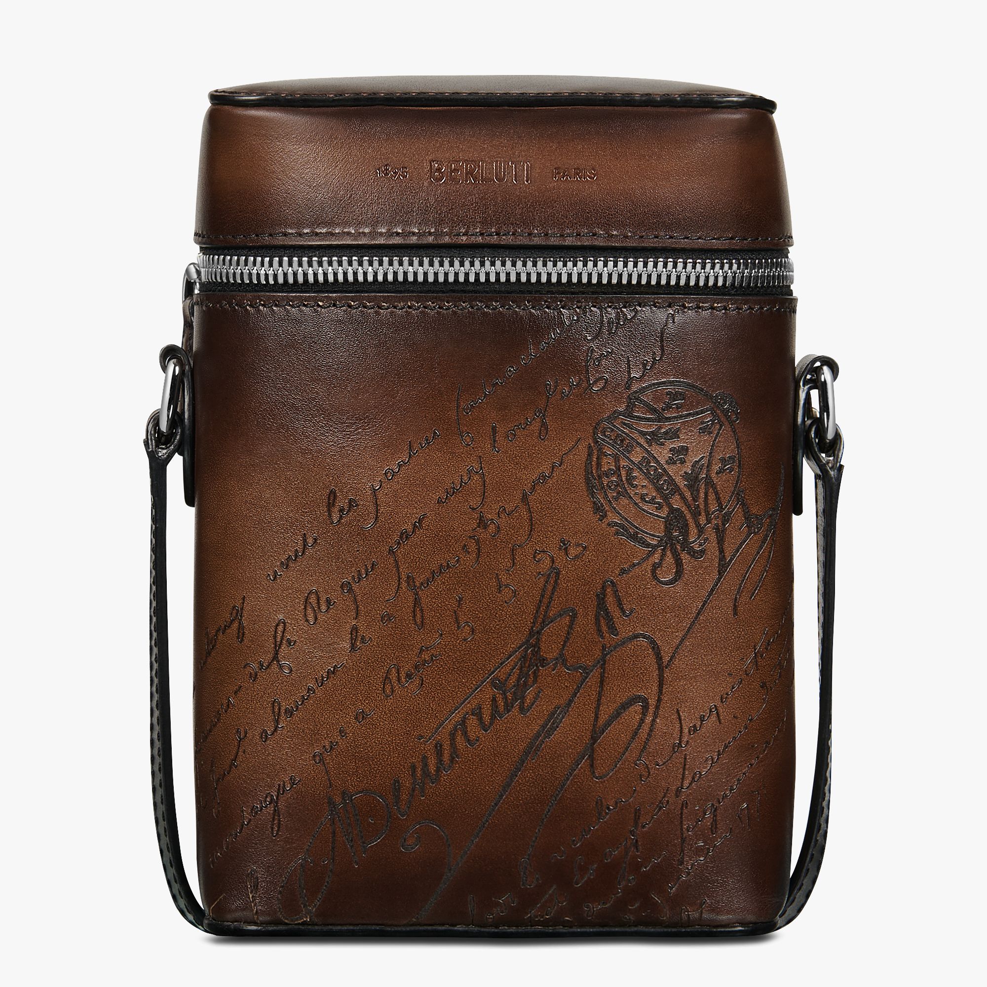 新☆Berluti☆フリー スクリットスワイプ レザー メッセンジャー ...
