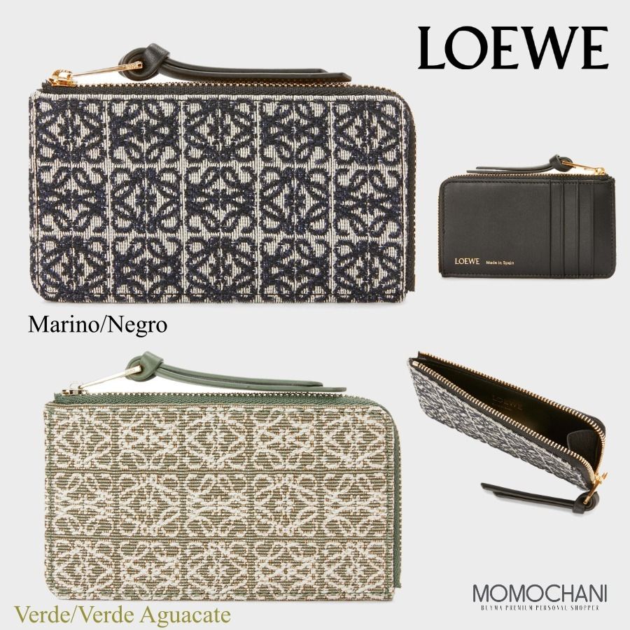 ロエベ】ジャカード&カーフコインカードホルダー *C604Z40X01 (LOEWE 人気商品割引 ロエベ★コインケース付きカードケース コインケース/小銭入れ