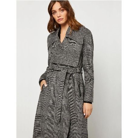 BCBG MAXAZRIA】オーバーサイズ ラペル ベルトラップコート☆ (BCBG ...