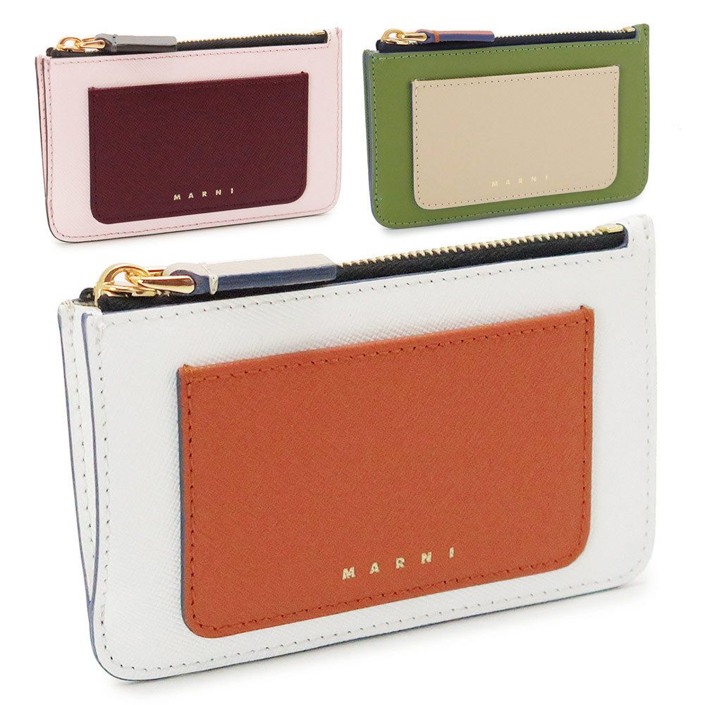 爆買い! マルニ MARNI カードホルダー - カードホルダー/名刺管理 セール新作 ・最終値下げ・MARNI定期・社員証ホルダー ショルダーバッグ