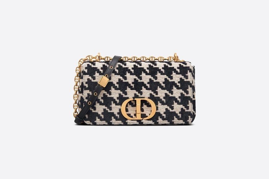 DIOR】新作*DIOR CARO ミディアムバッグ 千鳥格子 (Dior/パーティー DIOR】新作*DIOR CARO ミディアムバッグ 千鳥格子 (Dior/パーティー