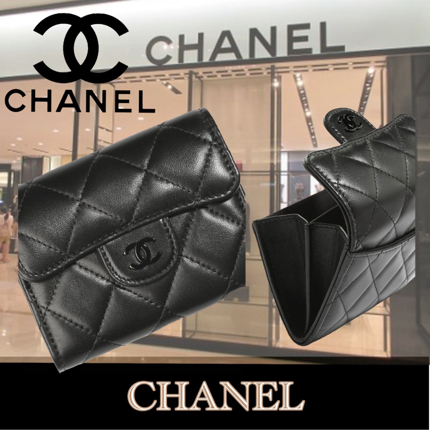 白いバッグにぴったり Chanelコインケース ブラック Chanel コインケース 小銭入れ Ap02 B Buyma