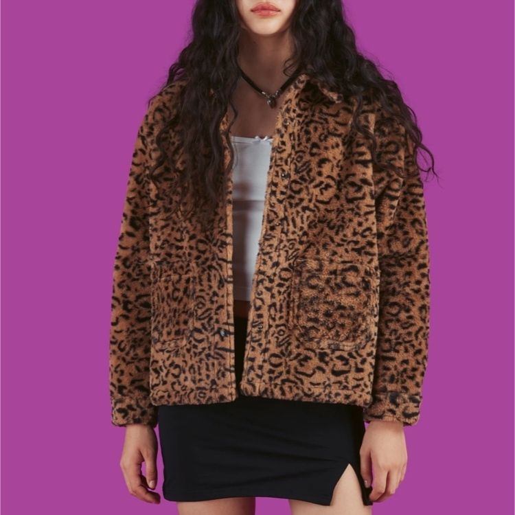 関送込【UNIF】DEBBIE ジャケット フェイクファー レオパード (UNIF 関送込【UNIF】DEBBIE ジャケット フェイクファー レオパード (UNIF