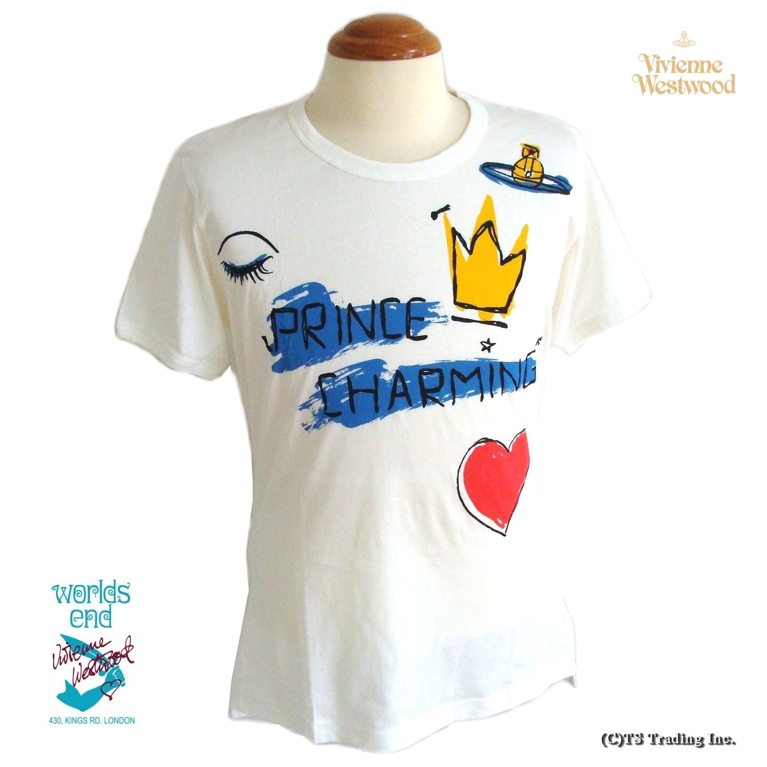 希少/限定】ヴィヴィアン Worlds End Prince Charming Tシャツ 