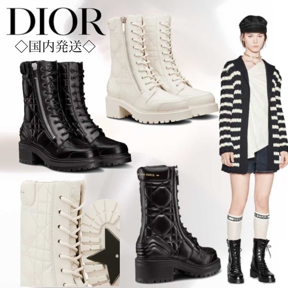2022Cruise新作◇DIOR◇D-LEADER ショートブーツ カナージュ 2色 (Dior 2022Cruise新作◇DIOR◇D-LEADER ショートブーツ カナージュ 2色 (Dior