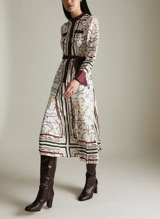 人気☆関税込☆Karen Millen☆ベルトシャツドレス (Karen Millen 人気☆関税込☆Karen Millen☆ベルトシャツドレス (Karen Millen
