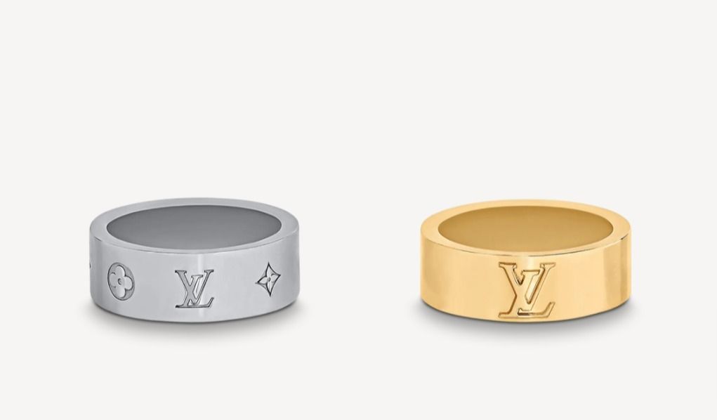 希少 LOUIS VUITTON バーグ・LVインスティンクト セット2 リング 希少 LOUIS VUITTON バーグ・LVインスティンクト セット2 リング