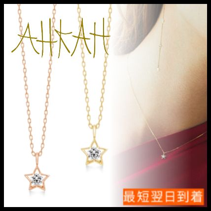 すぐ届く*AHKAH*18K ダイヤ プチプルミエトワール ネックレス (AHKAH 【50%OFF】 AHKAH 星ネックレス ネックレス