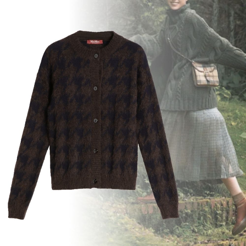 21AW【MAX MARA】ヴァージンウール モヘヤ ニット カーディガン (Max ...