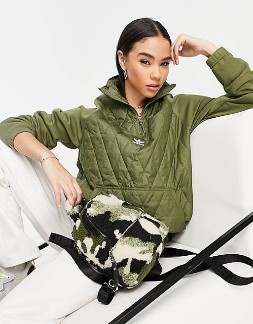 adidas Originals】ハーフジップ キルティング トラックトップ (adidas adidas Originals】ハーフジップ キルティング トラックトップ (adidas