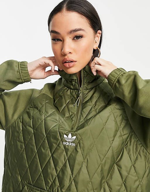 adidas Originals】ハーフジップ キルティング トラックトップ (adidas adidas Originals】ハーフジップ キルティング トラックトップ (adidas