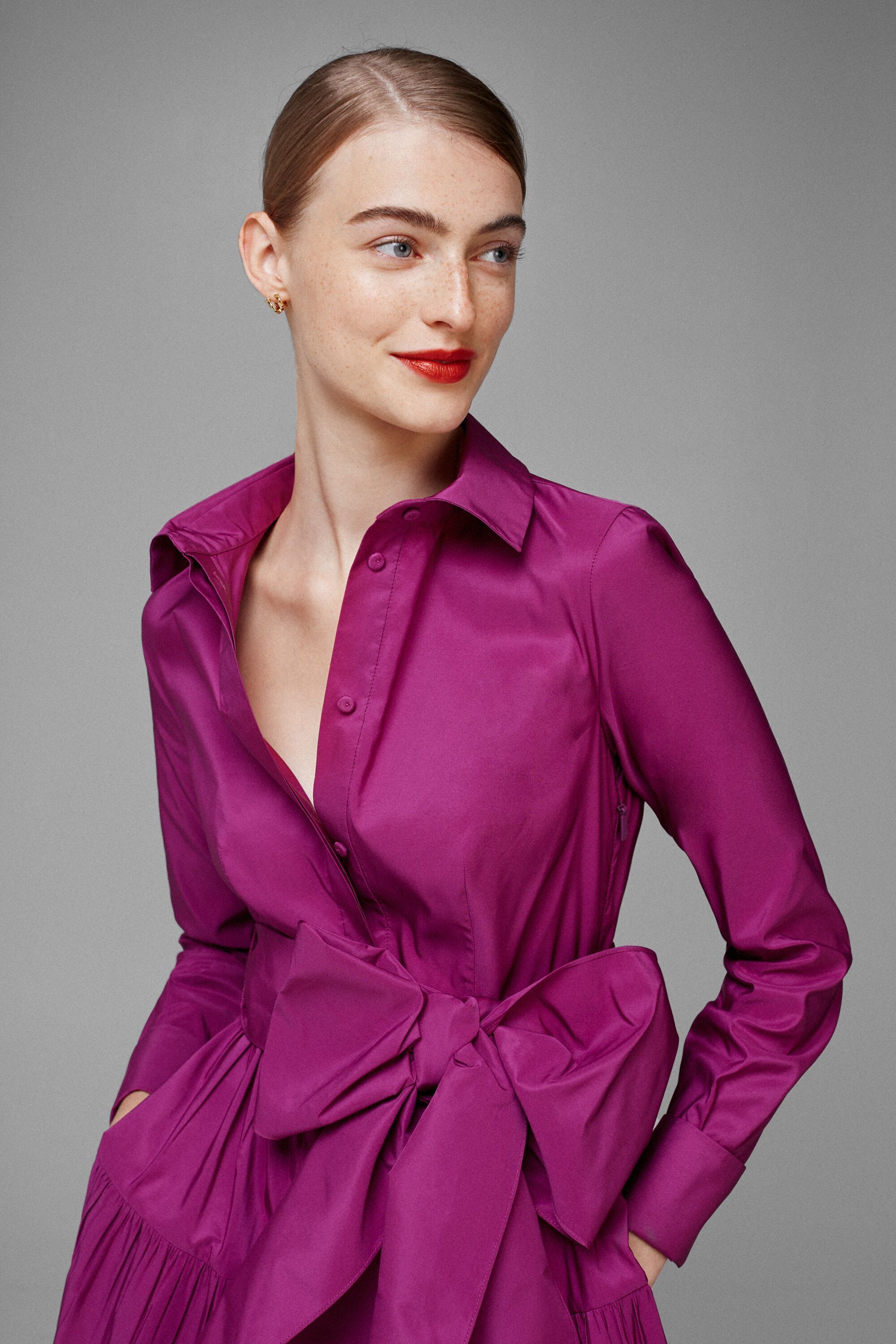 CH CAROLINA HERRERA】☆日本未入荷☆タフタシャツドレス (CH Carolina ...