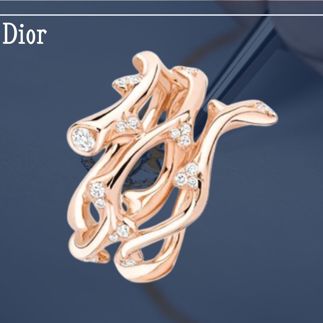 即発*Diorディオール*BOIS DE ROSE リング 18Kローズゴールド