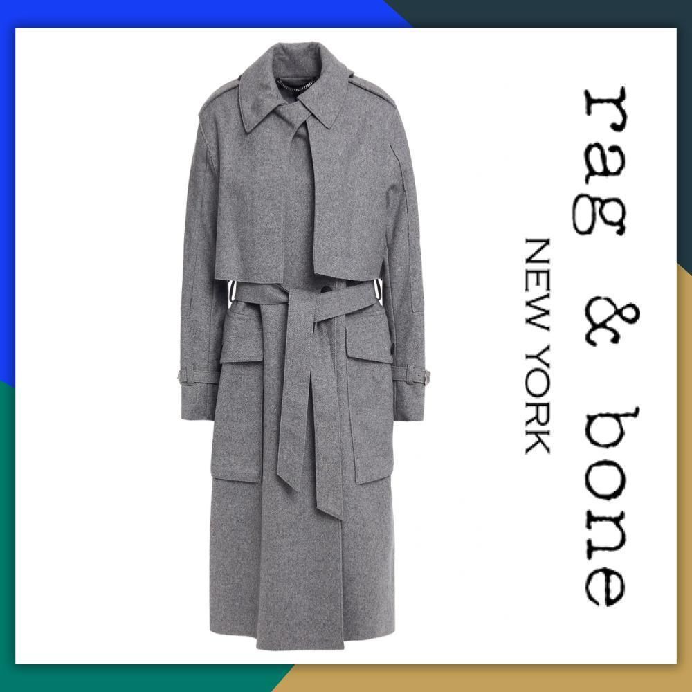 関税送料込】RAG & BONE メランジツイル トレンチコート (rag & bone 関税送料込】RAG & BONE メランジツイル トレンチコート (rag & bone