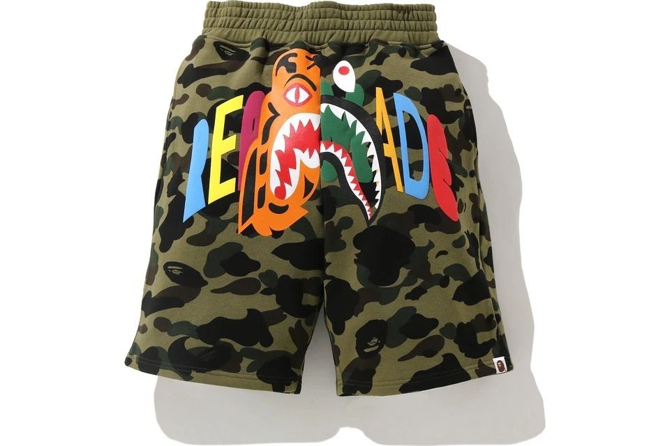 人気の雑貨がズラリ！ BAPE READYMADE Tiger Shark Wide Sweat Shorts レディメイド (A パンツ
