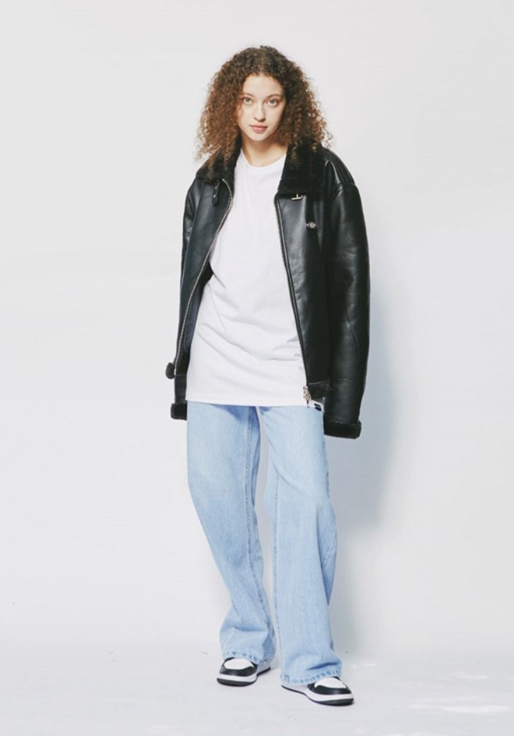 ☆関税込☆SAINTPAIN☆SP VEGAN LEATHER SHEARlING JACKE.T