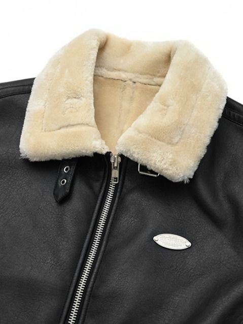 ☆関税込☆SAINTPAIN☆SP VEGAN LEATHER SHEARlING JACKE.T