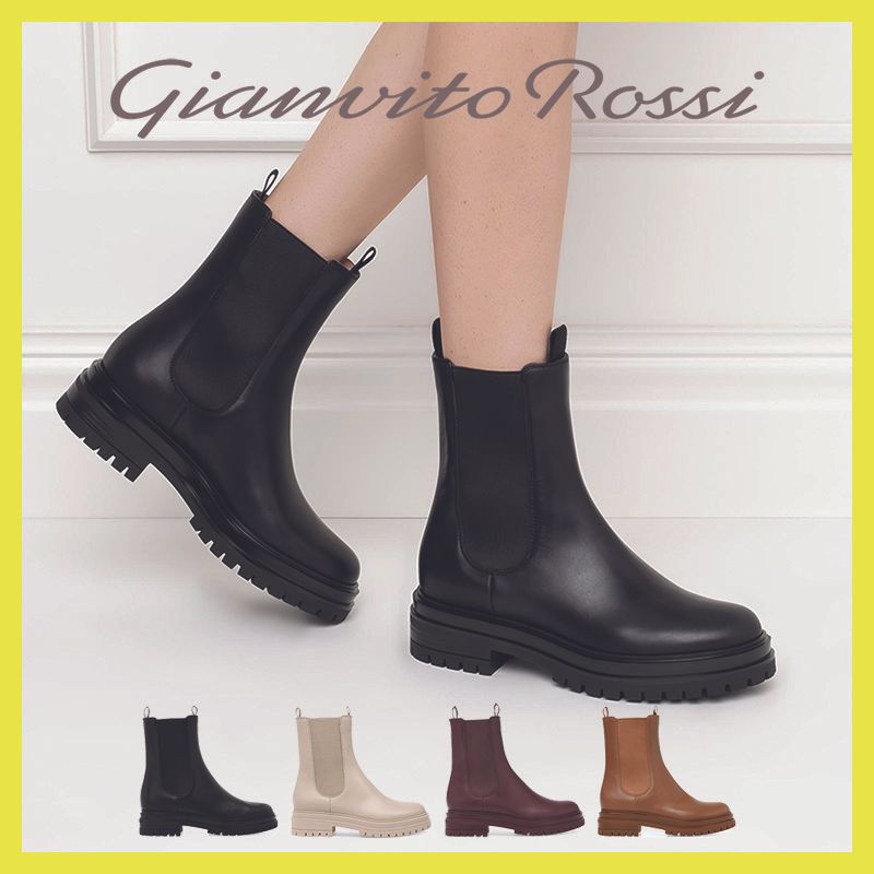 Gianvito Rossi ジャンヴィト・ロッシ ブーティ ショートブーツ素材