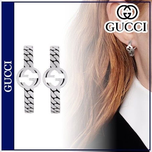 すぐ届く☆直営店【GUCCI】インターロッキングGフープピアス (GUCCI すぐ届く☆直営店【GUCCI】インターロッキングGフープピアス (GUCCI