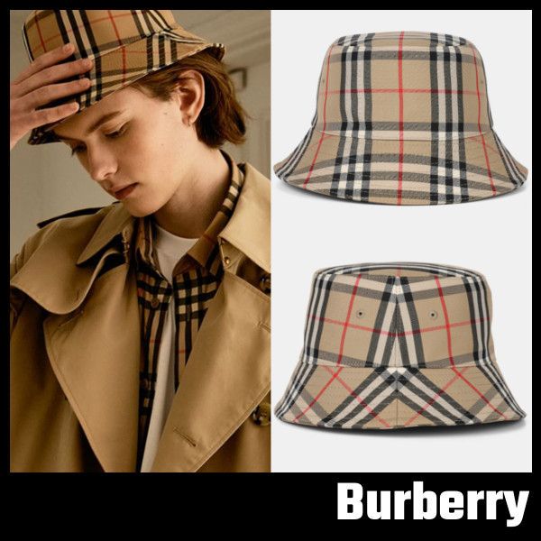 Burberry】ヴィンテージチェック バケットハット バーバリー (Burberry 割引可 バーバリーヴィンテージチェックバゲットハット ハット