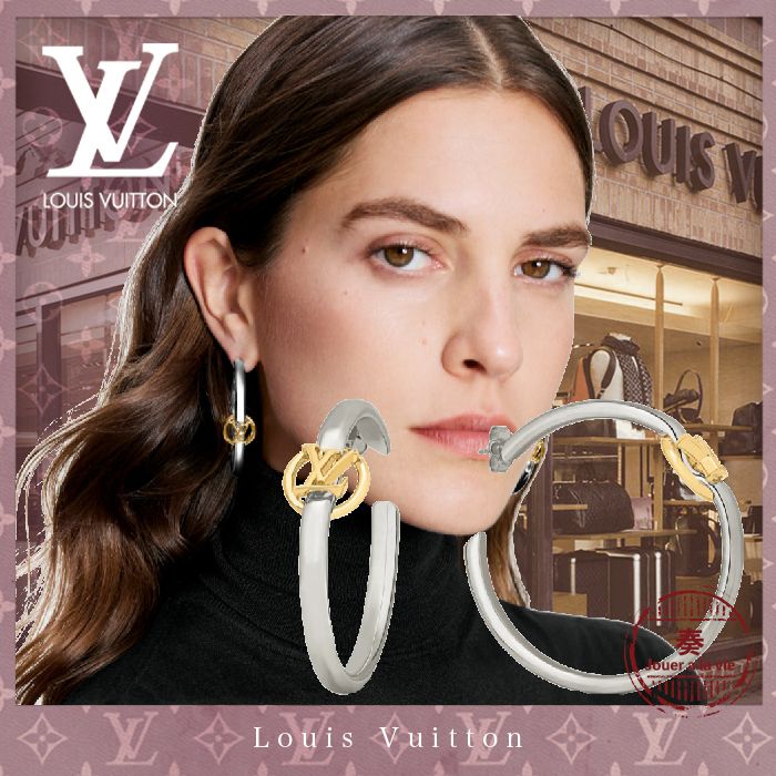 日本製 Louis Vuitton ピアス ブックル ドレイユ・マイLV | www