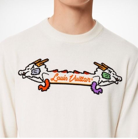 Louis Vuitton セーター ロゴ LV ドラゴン 新作 限定 送料込み (Louis Louis Vuitton セーター ロゴ LV ドラゴン 新作 限定 送料込み (Louis