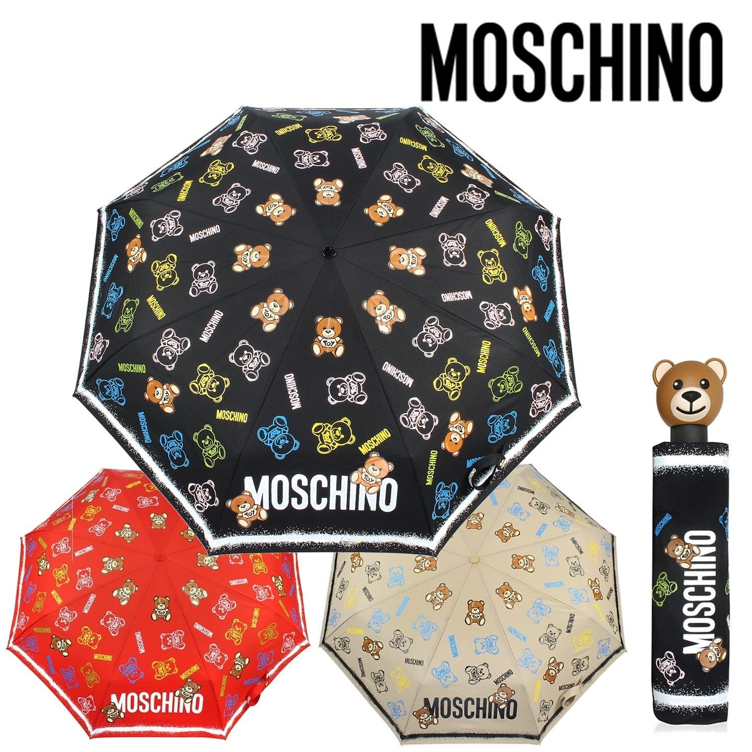 Moschino】関送込 Toy Spray 折りたたみ傘 (Moschino/傘・レイングッズ Moschino】関送込 Toy Spray 折りたたみ傘 (Moschino/傘・レイングッズ