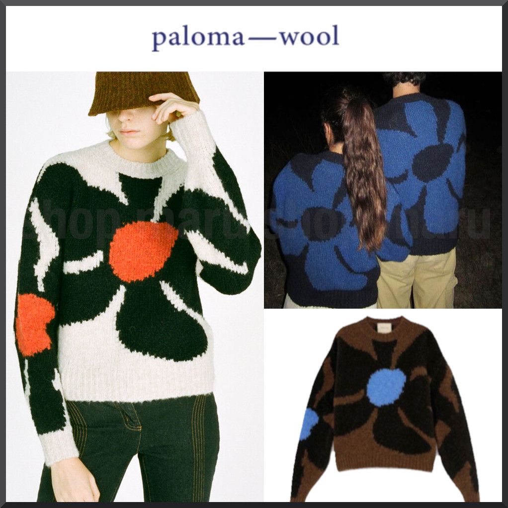 Paloma Wool◇no 1008/Hana◇ニット セーター◇花◇ユニセックス 購入公式サイト Paloma セーター wool ニット/セーター