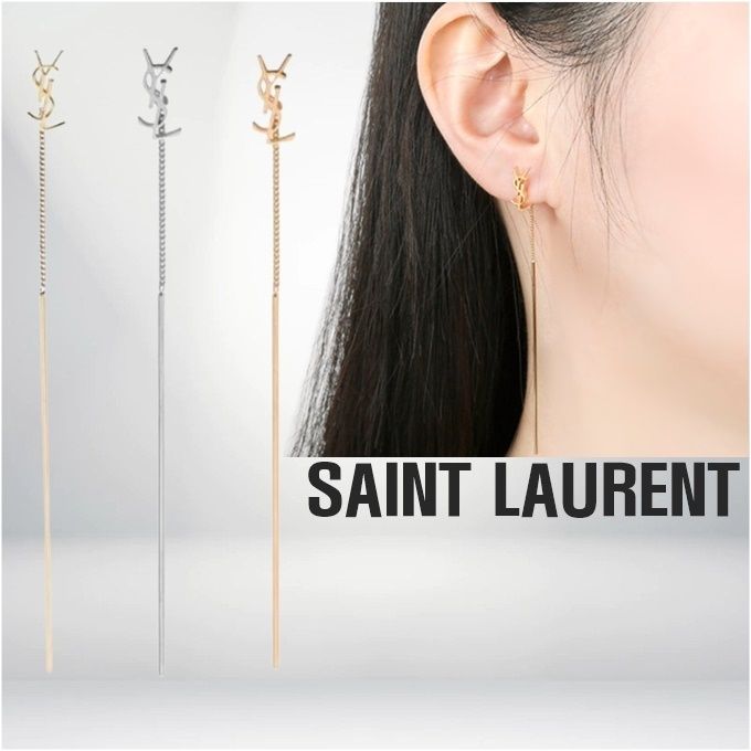 ♢Saint Laurent♢ロゴ ピアス☆正規品・関税込☆ (Saint Laurent ...