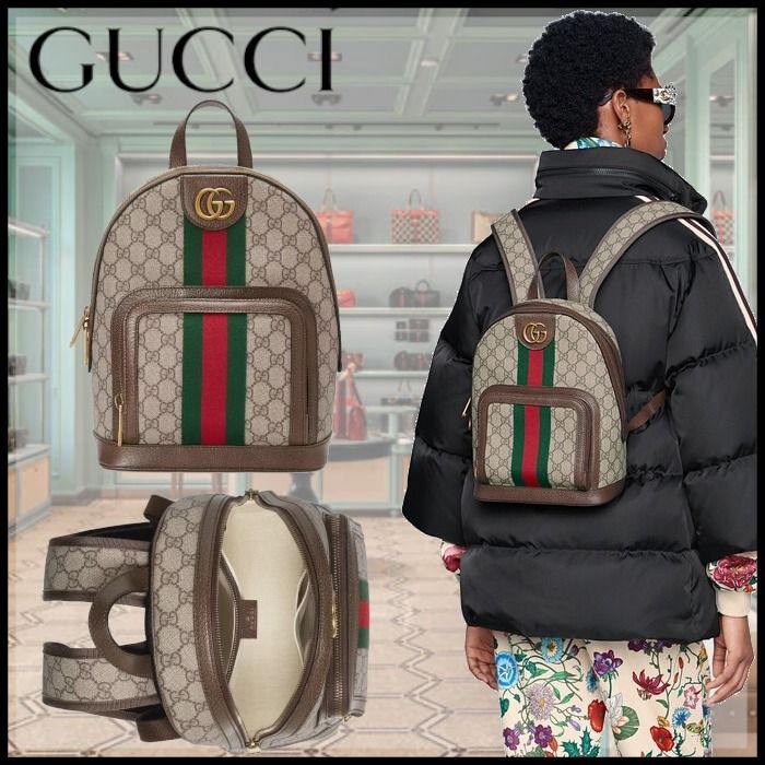 週間売れ筋 〔オフィディア〕GG バックパック スモール - リュック/バックパック