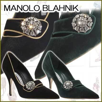 ☆MANOLO BLAHNIK☆ DECEBALO クリスタルブローチ パンプス 2色 ☆MANOLO BLAHNIK☆ DECEBALO クリスタルブローチ パンプス 2色
