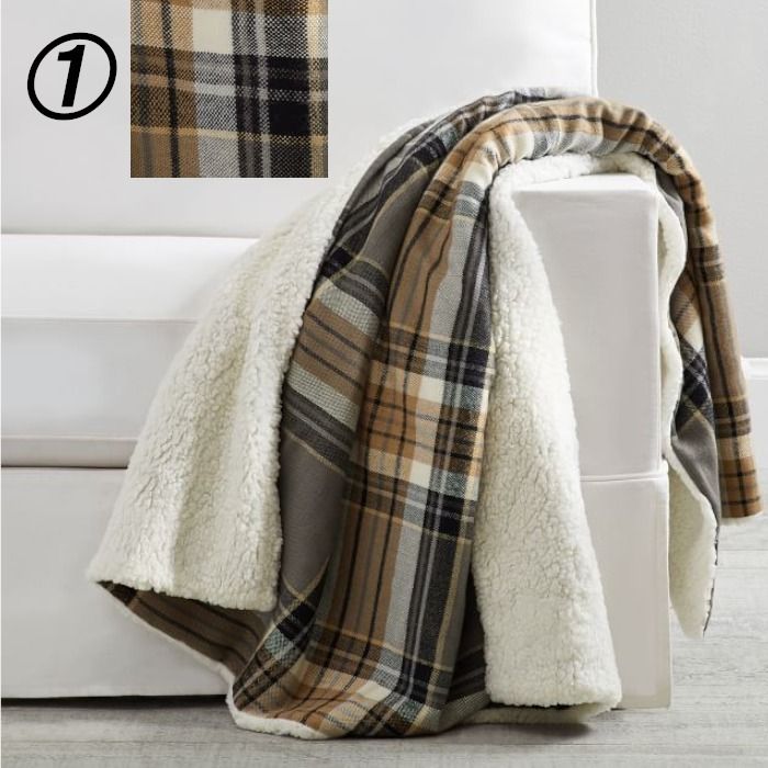 Pottery Barn】あったか!シェルパ スロー ブランケット (Pottery Barn ...