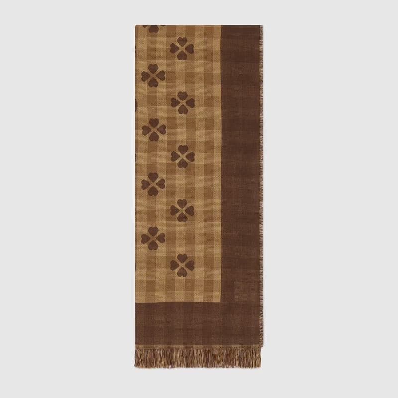 累積売上総額第1位【GUCCI】コットン ジャカード ストール (GUCCI 累積売上総額第1位【GUCCI】コットン ジャカード ストール (GUCCI