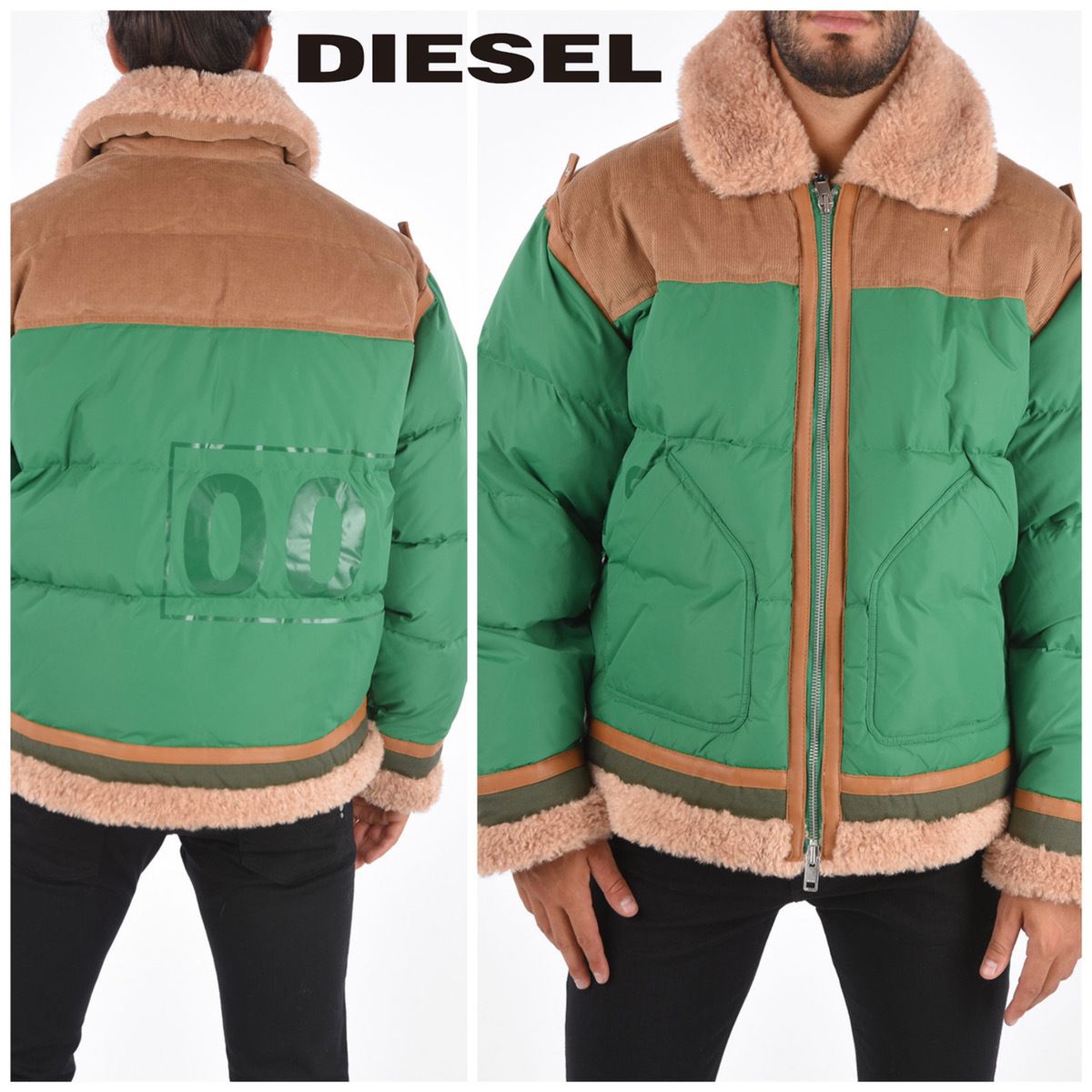 DIESEL】ナイロン ダウンジャケット W-EVAN- (DIESEL/ダウンジャケット アウトレット超安い DIESEL ナイロンダウンジャケット ダウンジャケット