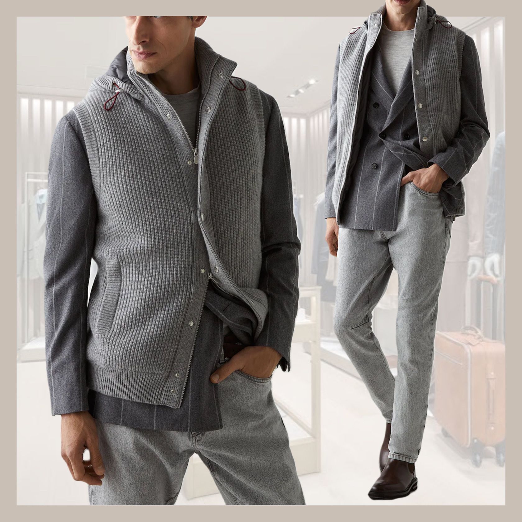 高級 BRUNELLO CUCINELLI ブルネロクチネリ ニットベスト 79%以上節約