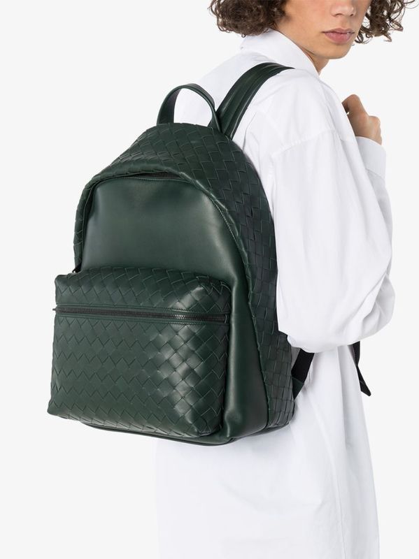 BOTTEGA VENETA イントレチャート カーフ バックパック 男女兼用 ...