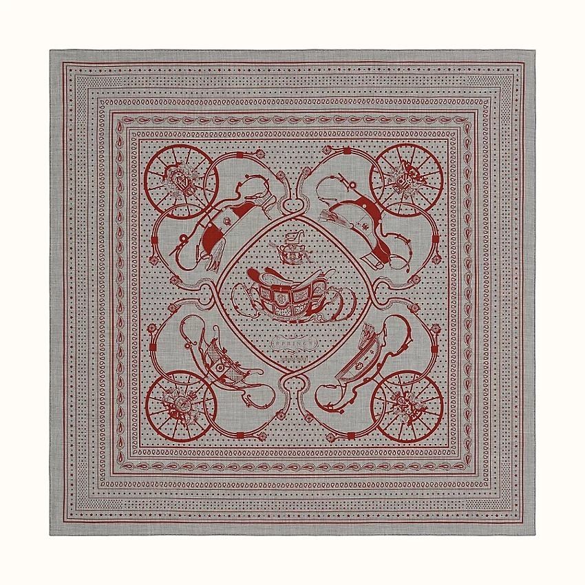 HERMES】大人気☆エルメスSprings Bandana Shawl ショール 140 (HERMES ...