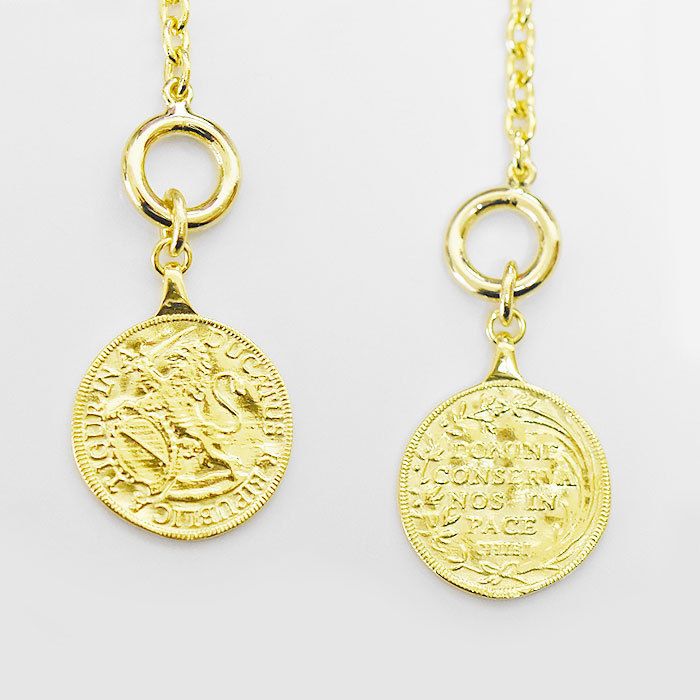 【国内即発】≪chibi jewels≫コインネックレス (Gold plated) 国内即発】≪chibi jewels≫レリーフ コイン ネックレス (chibi