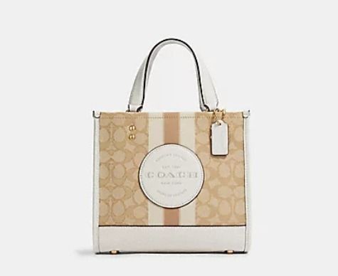 COACH】SALE☆デンプシー トート 22 イン シグネチャー/レザー
