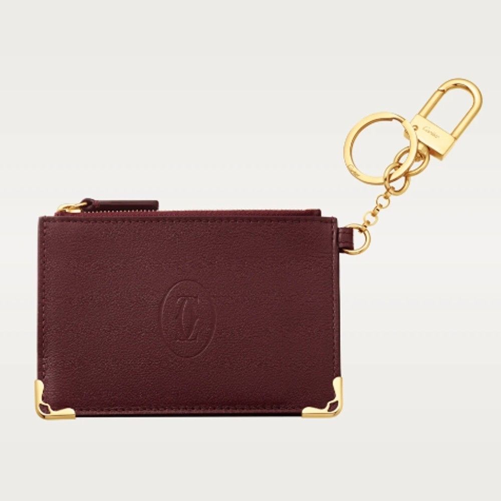カルティエ】ポーチ キーリング 牛革 ジップ ポケット付 (Cartier カルティエ】ポーチ キーリング 牛革 ジップ ポケット付 (Cartier