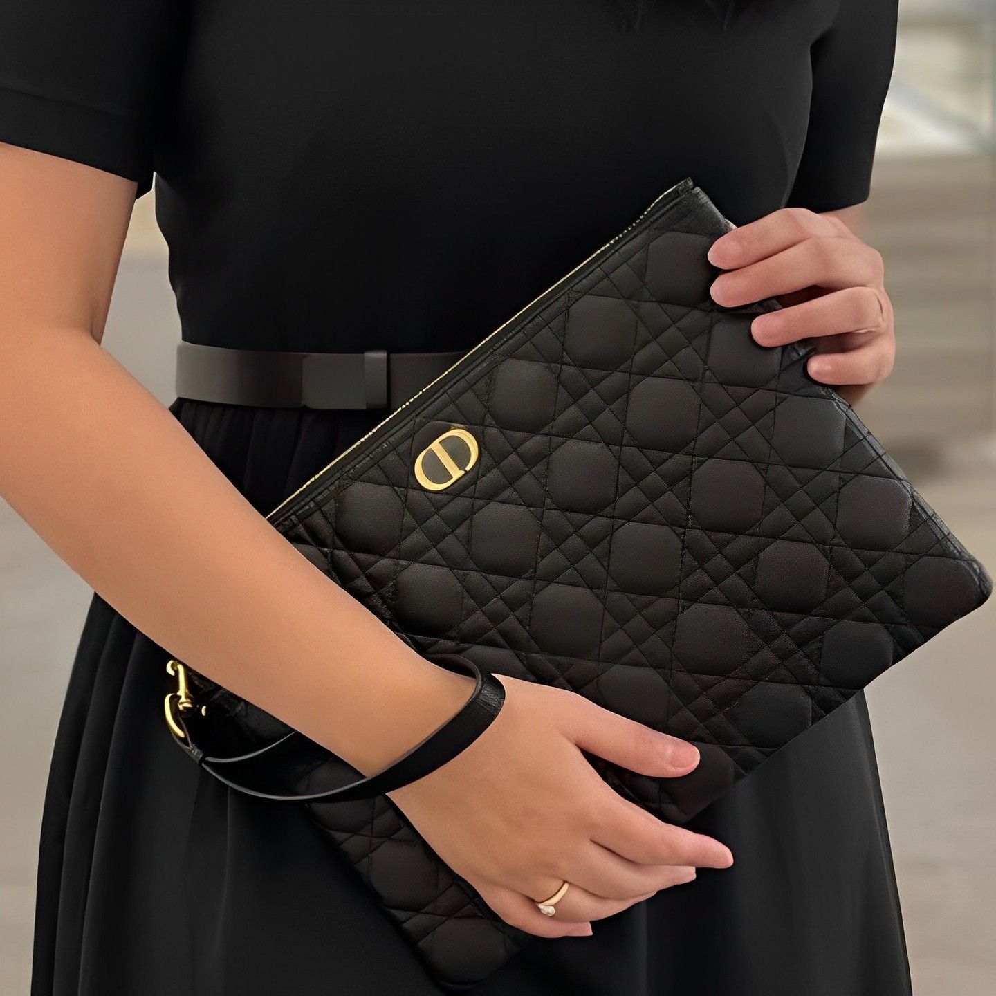DIOR | Dior Caro Every Dior ポーチ カナージュ カーフスキン