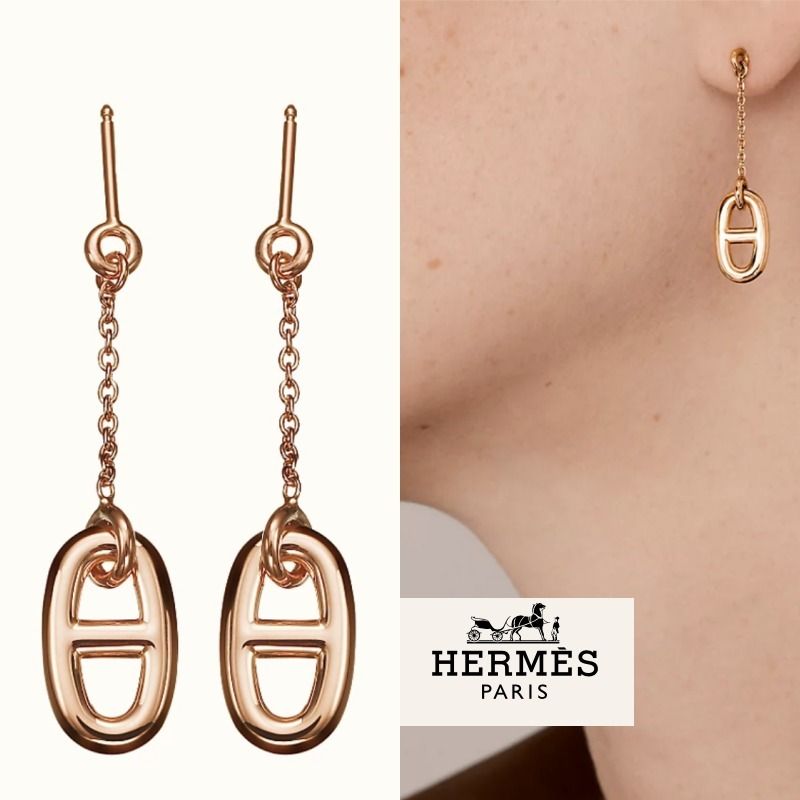 のくすみも Hermes ピアス ファランドール MMの通販 by あっき｜エルメスならラクマ - 美品 HERMES エルメス したのみで