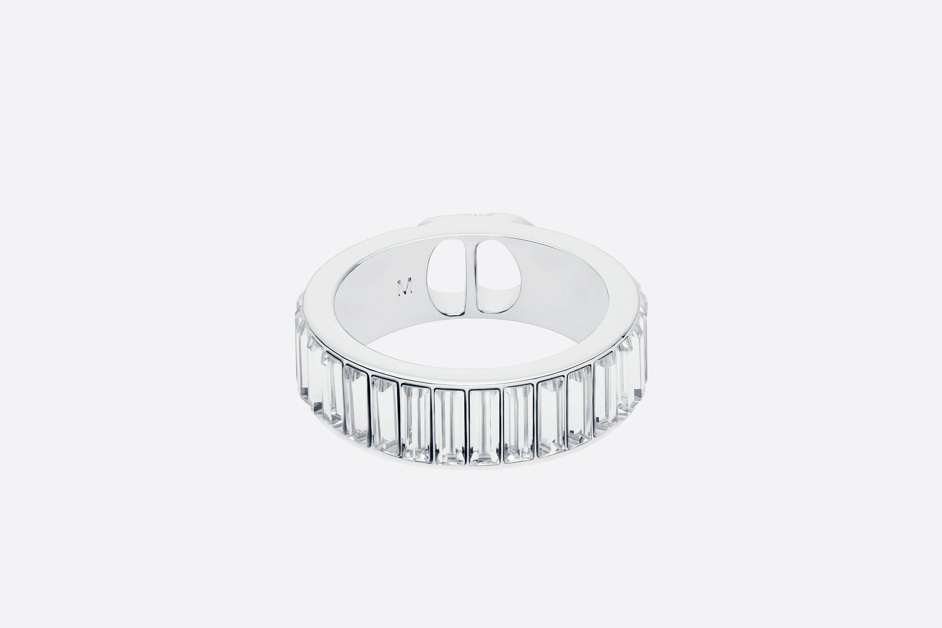 国内発【Dior】CD ICON 真ちゅう シルバー クリスタル リング (Dior 国内発【Dior】CD ICON 真ちゅう シルバー クリスタル リング (Dior