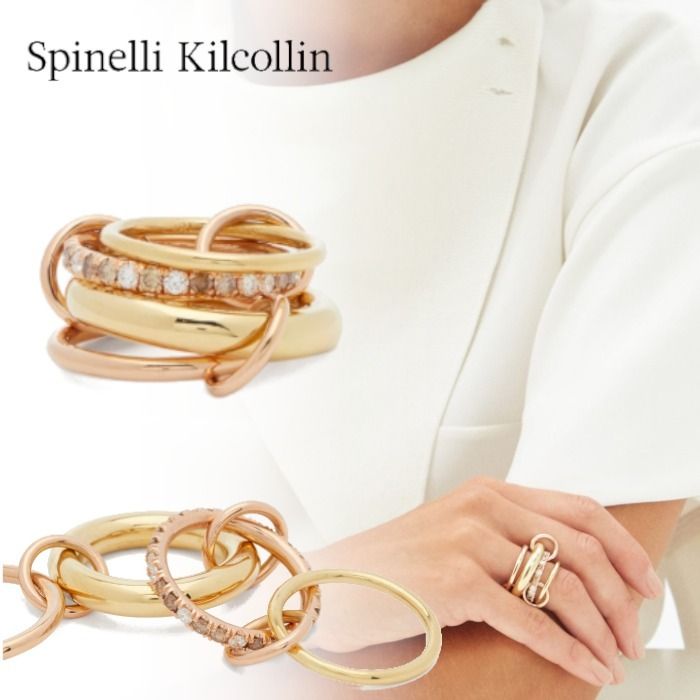 すぐ届く 【SPINELLI KILCOLLIN】Luna Diamond Gold Ring (spinelli ...