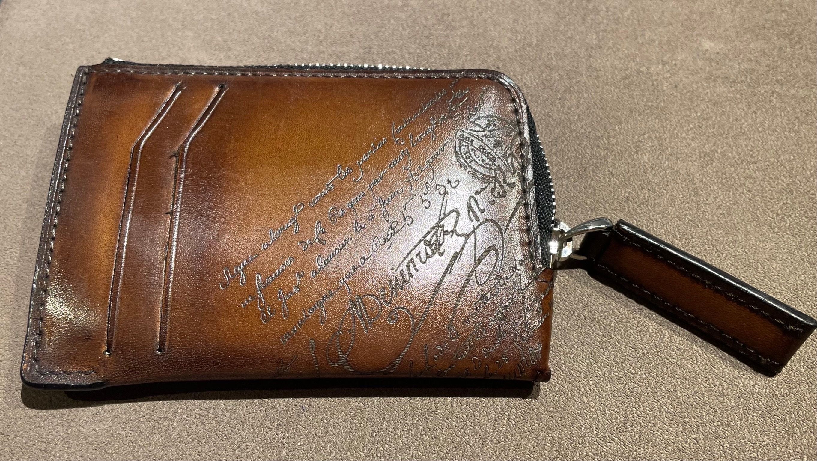 BERLUTI】エピュールスクリットレザージップカードホルダー (Berluti BERLUTI】エピュールスクリットレザージップカードホルダー (Berluti