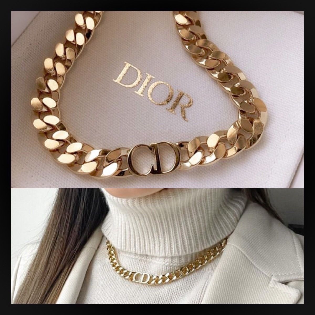 Dior ダンスーズ エトワール ネックレス チェーン オーセンティック Christian Dior DANSEUSE ÉTOILE チョーカー ネックレス