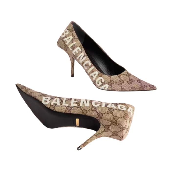 しておりま Gucci - GUCCI x BALENCIAGA Square Knifeパンプス 38の ...