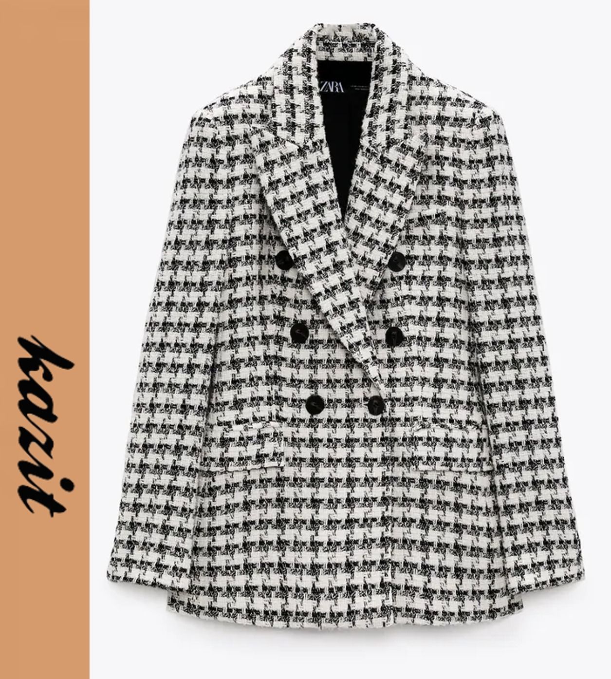 ☆ドイツ発*ZARA*新作*ジャガードダブルブレザー/EB☆ (ZARA ☆ドイツ発*ZARA*新作*ジャガードダブルブレザー/EB☆ (ZARA
