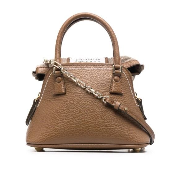 Maison Margiela 5AC ロゴ パッチ トップ ハンドル バッグ Maison Margiela 5AC ラージ トップ ハンドル バッグ