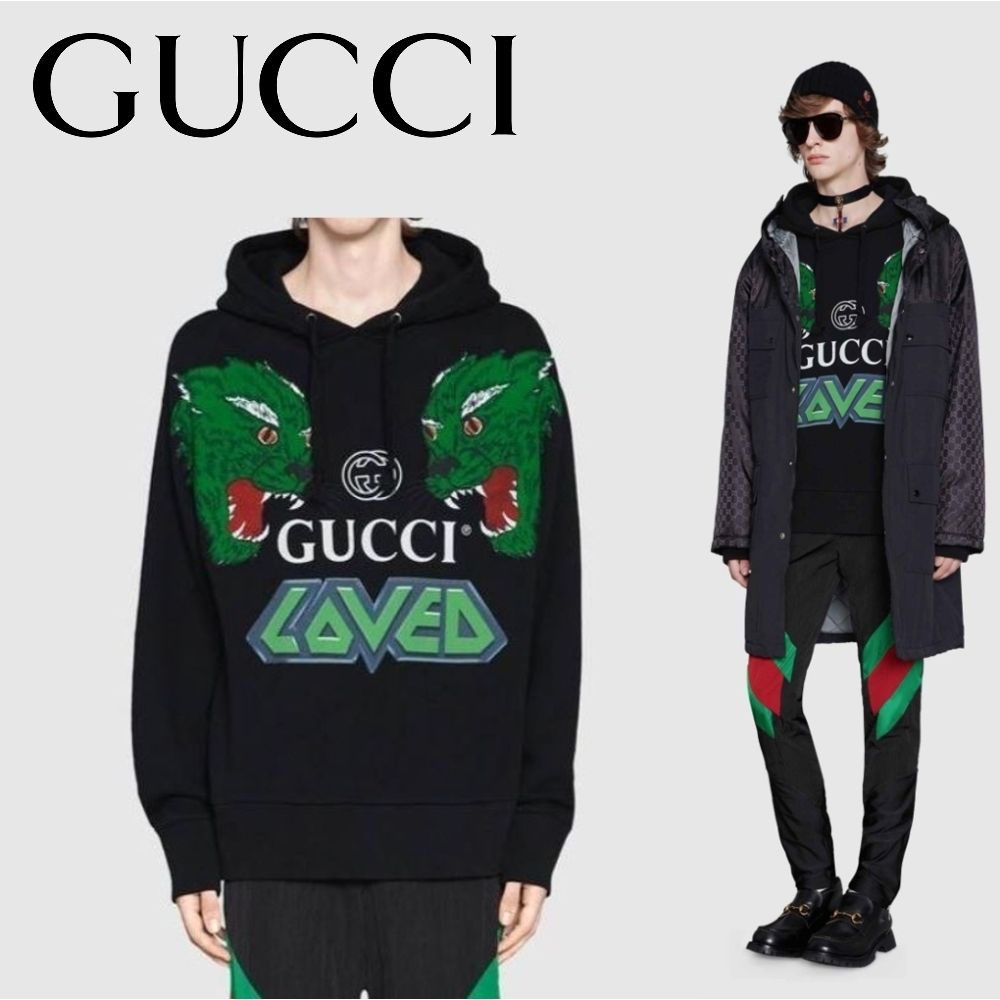 GUCCI ロゴプリントのパーカー bckediri.beacukai.go.id